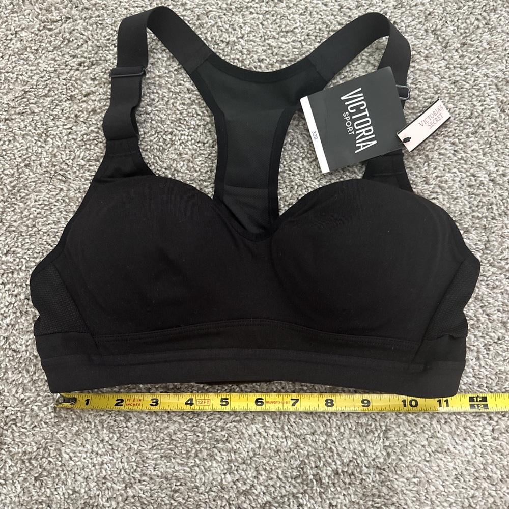 Incredible by Victoria’s Secret Women's Black Racerback Sports Bra - Picture 3 of 9
